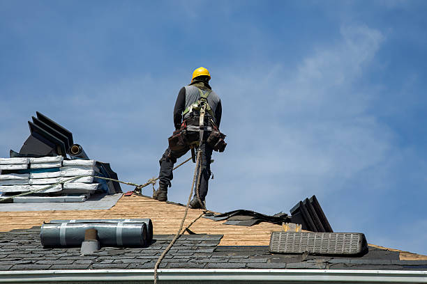 Professional Roof Replacement technician working in Berkley, MA